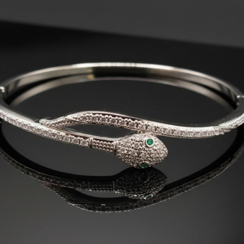 Serpentine Pavé Snake Bangle - Rs 1450