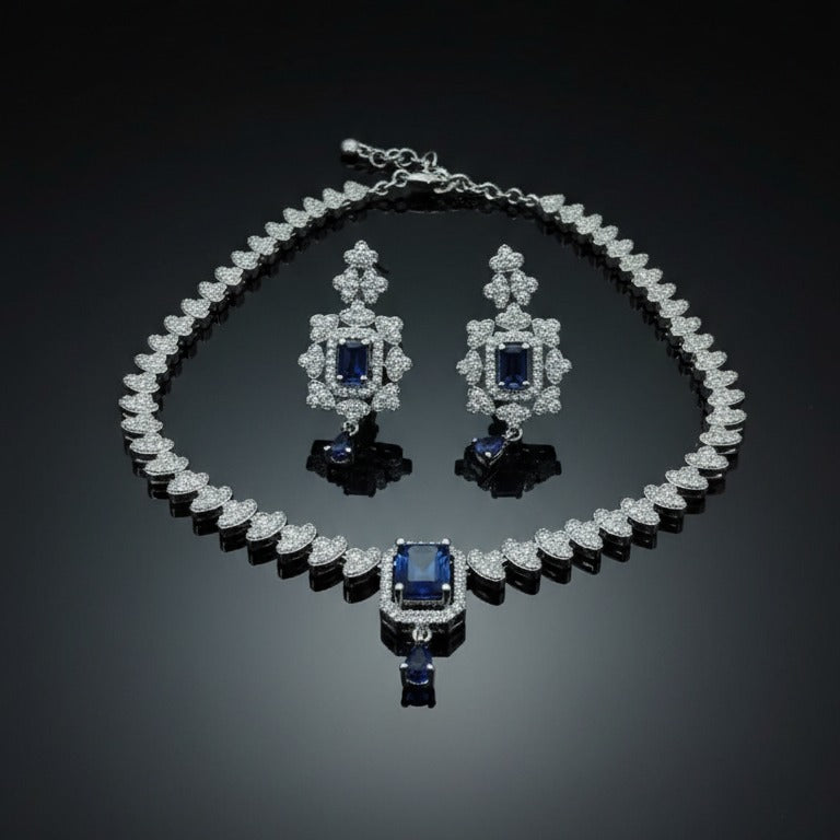 Midnight Sapphire Jewelry Set - RS 2950