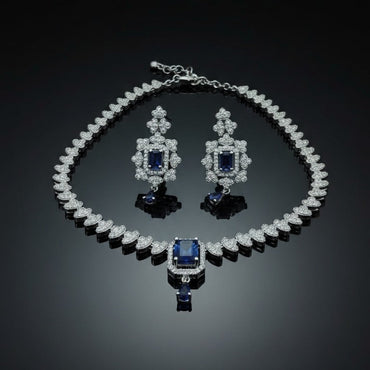Midnight Sapphire Jewelry Set - RS 2950