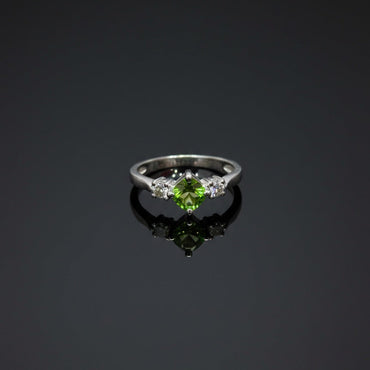 Verdant Green Solitaire Ring - Rs 250