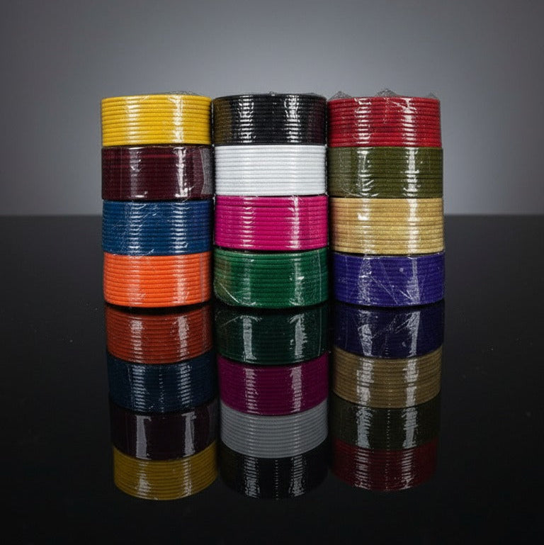 Velvet Spectrum Bangle Set (12 Pcs)