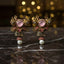 The Rose Quartz Antique Gold & Blush Pink Floral Earrings