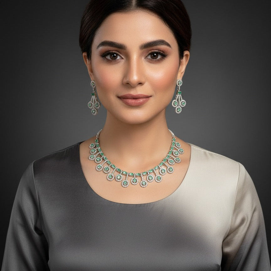 Emerald Gala Necklace Set
