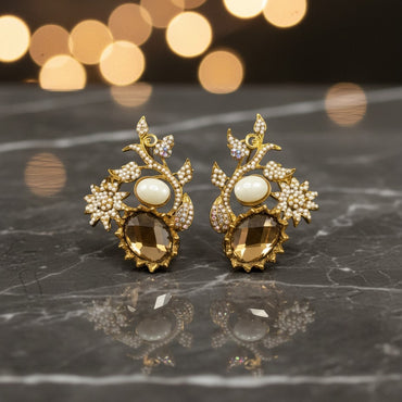 Gilded Orchard Vine Earrings