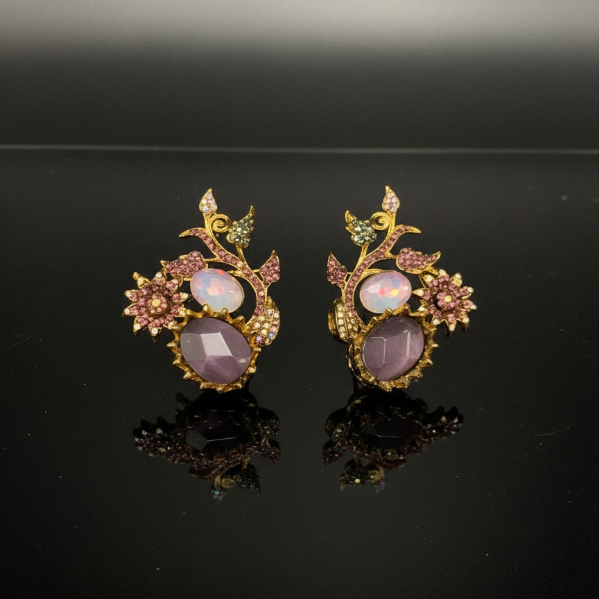 Gilded Orchard Vine Earrings