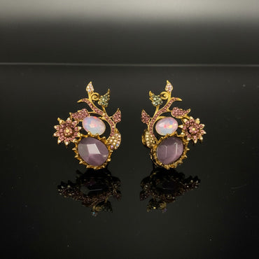 Gilded Orchard Vine Earrings