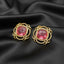 Luxury Floral American Diamond Stud Earrings – Premium Designer Collection