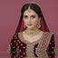 Royal Maroon Gold Plated Bridal Set – Luxury Wedding Jewelry
