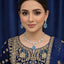 Royal Blue Gold Plated American Diamond Necklace Set