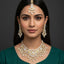 Pearl Drop Gold Plated Kundan Bridal Jewelry Set