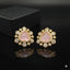 American Diamond Gold Plated Stud Earrings