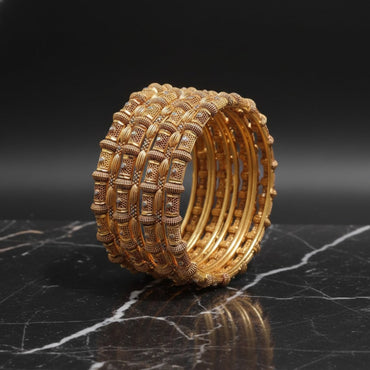 Traditional Gold Plated Bangles Set