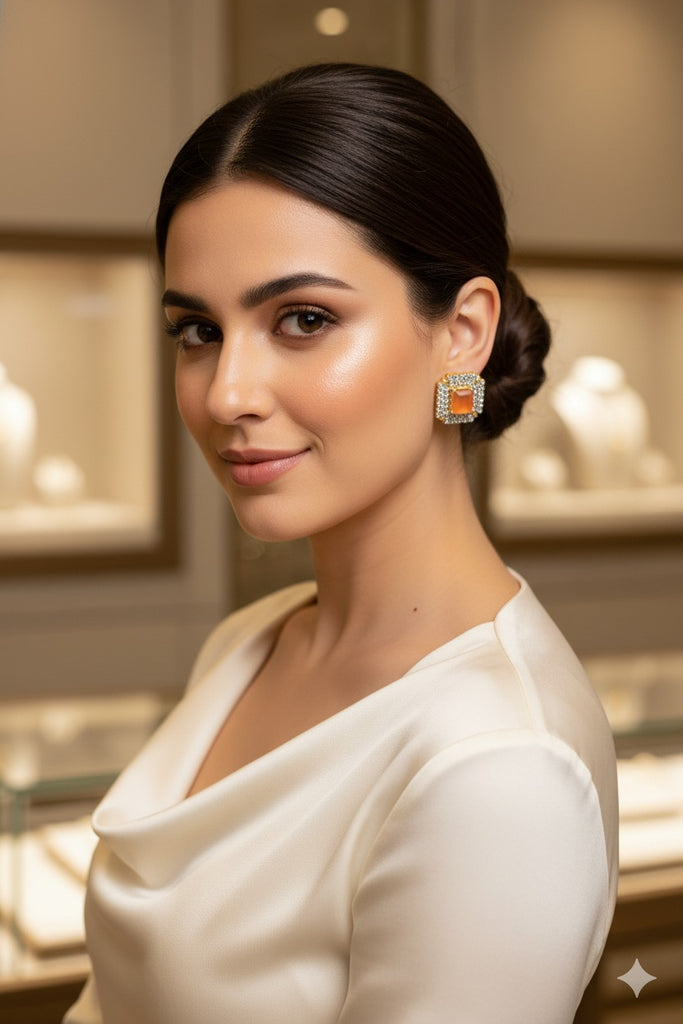 Square AD Studs – Eid Gift Collection