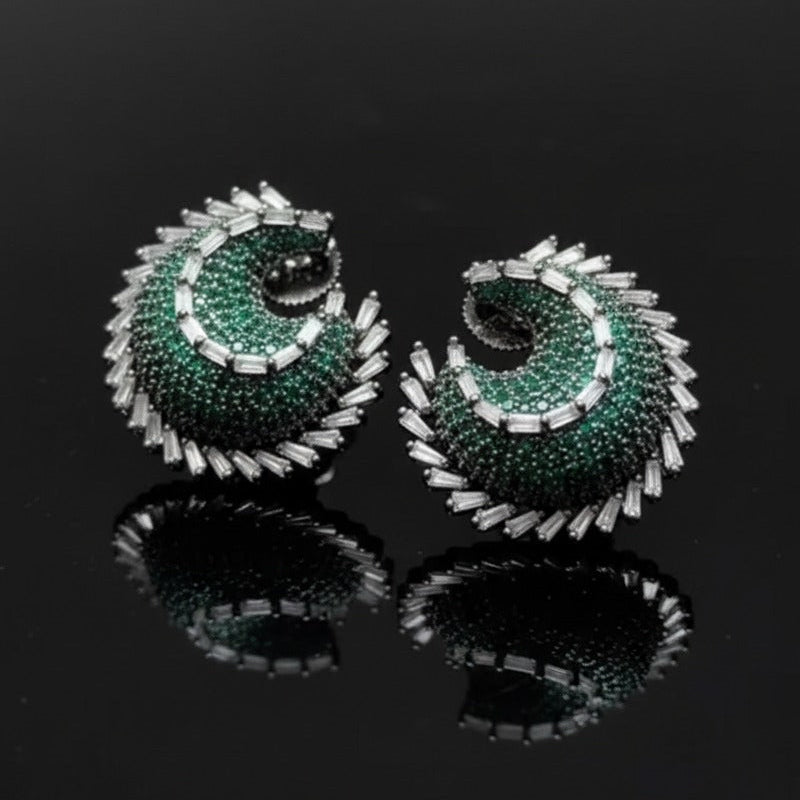 Green AD Studs – Eid Gift Collection