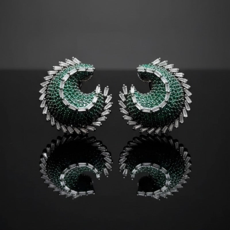 Green AD Studs – Eid Gift Collection