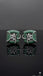 Green Flower AD Studs – Eid Gift Collection