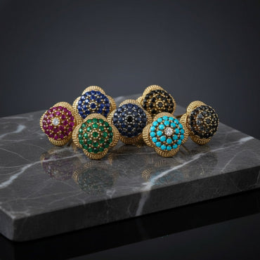 Gold Plated Size Adjustable Traditional Ring