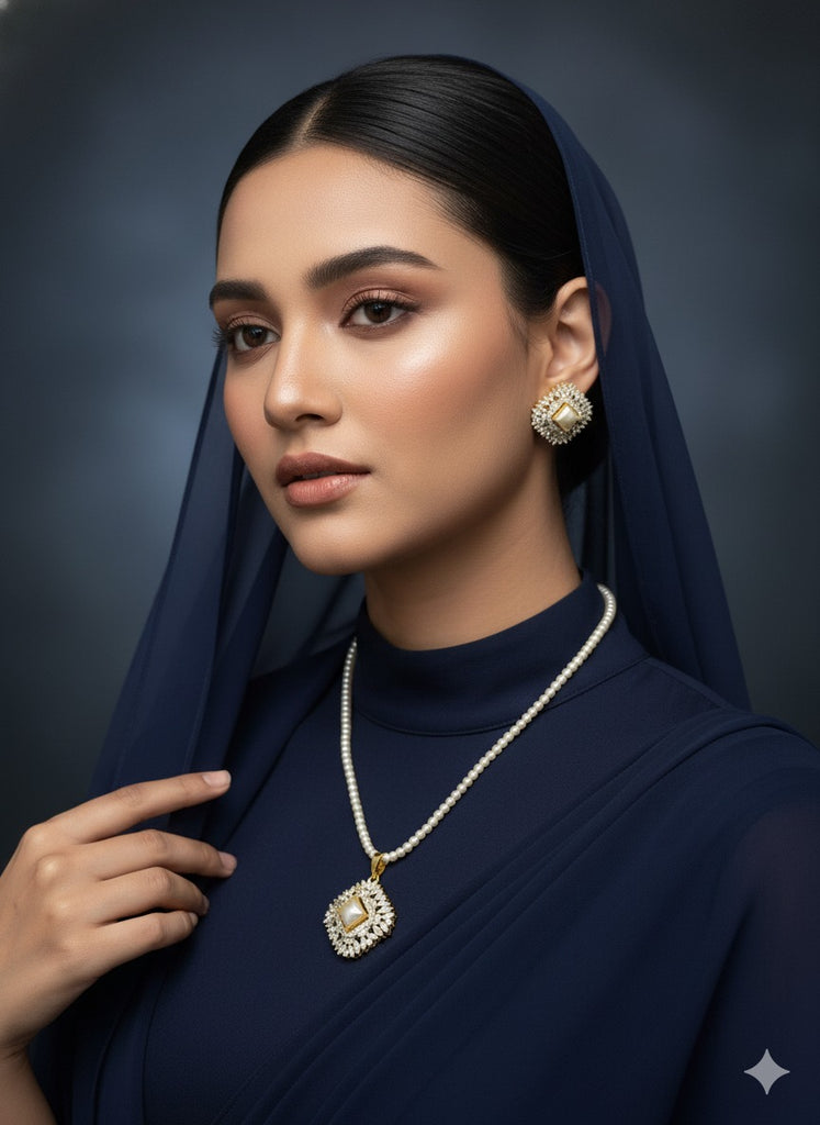 Pearl Radiance Pendant Set – Eid Gift Collection