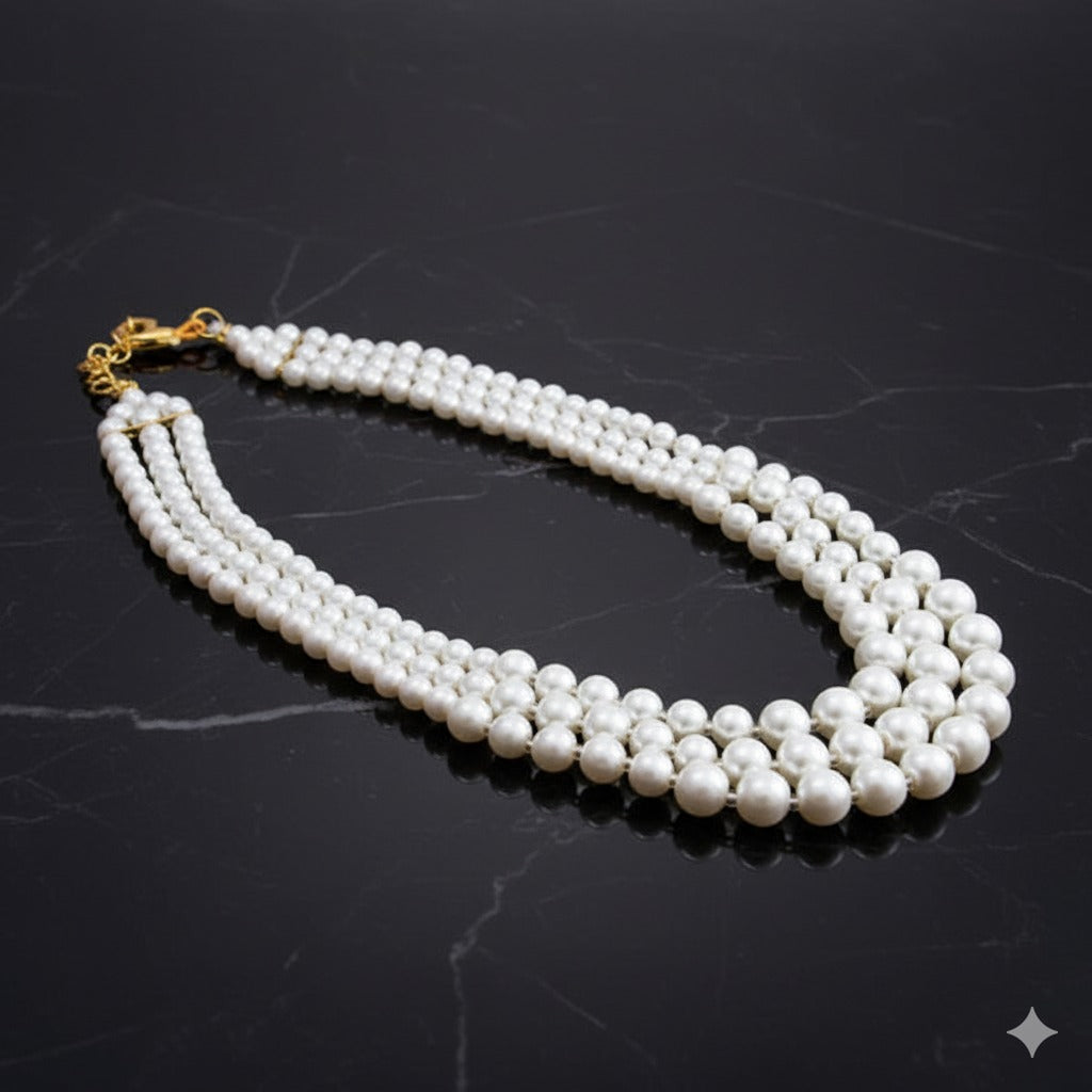 Elegant Multi Layer Pearl Mala