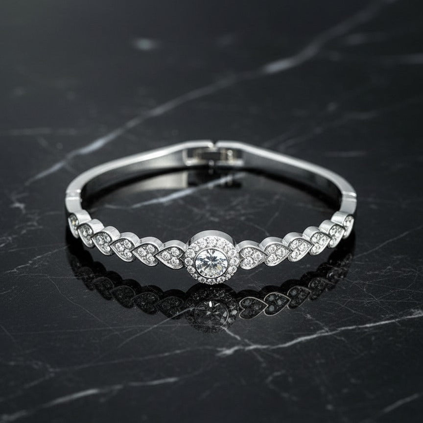 Elegant Openable Crystal Bracelet