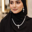 Luxury AD Silver Stylish Necklace Set