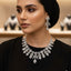 Luxury AD Silver Necklace Set