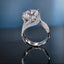 Triple Pave Band Solitaire Statement Ring