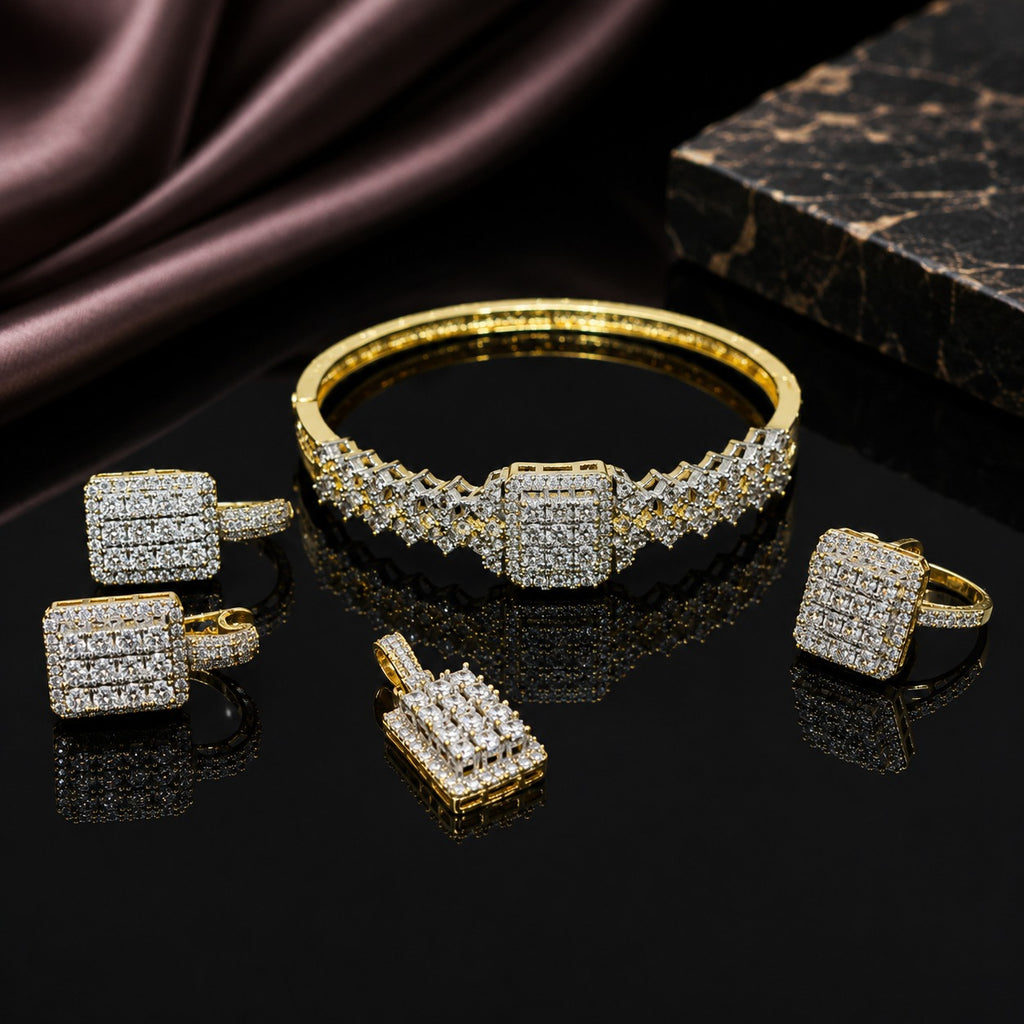 Royal Grid Luxe Set – Rs. 7950
