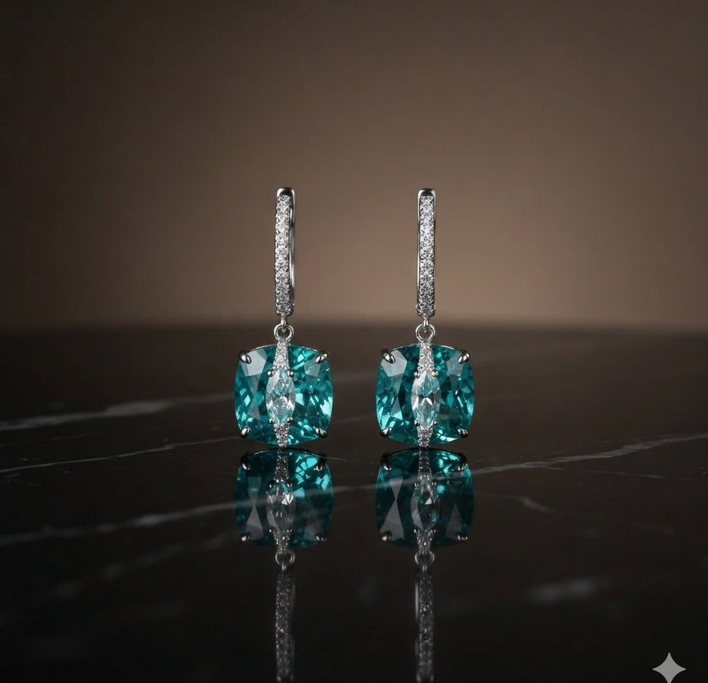Blue Zircon Drop Earrings – Rs. 2950