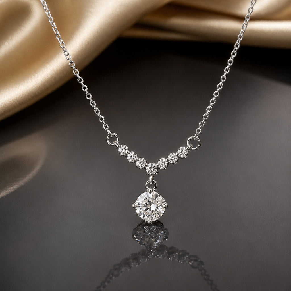 Solitaire Crystal Necklace – Rs. 950