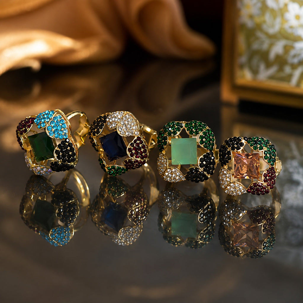 Crystal Statement Ring