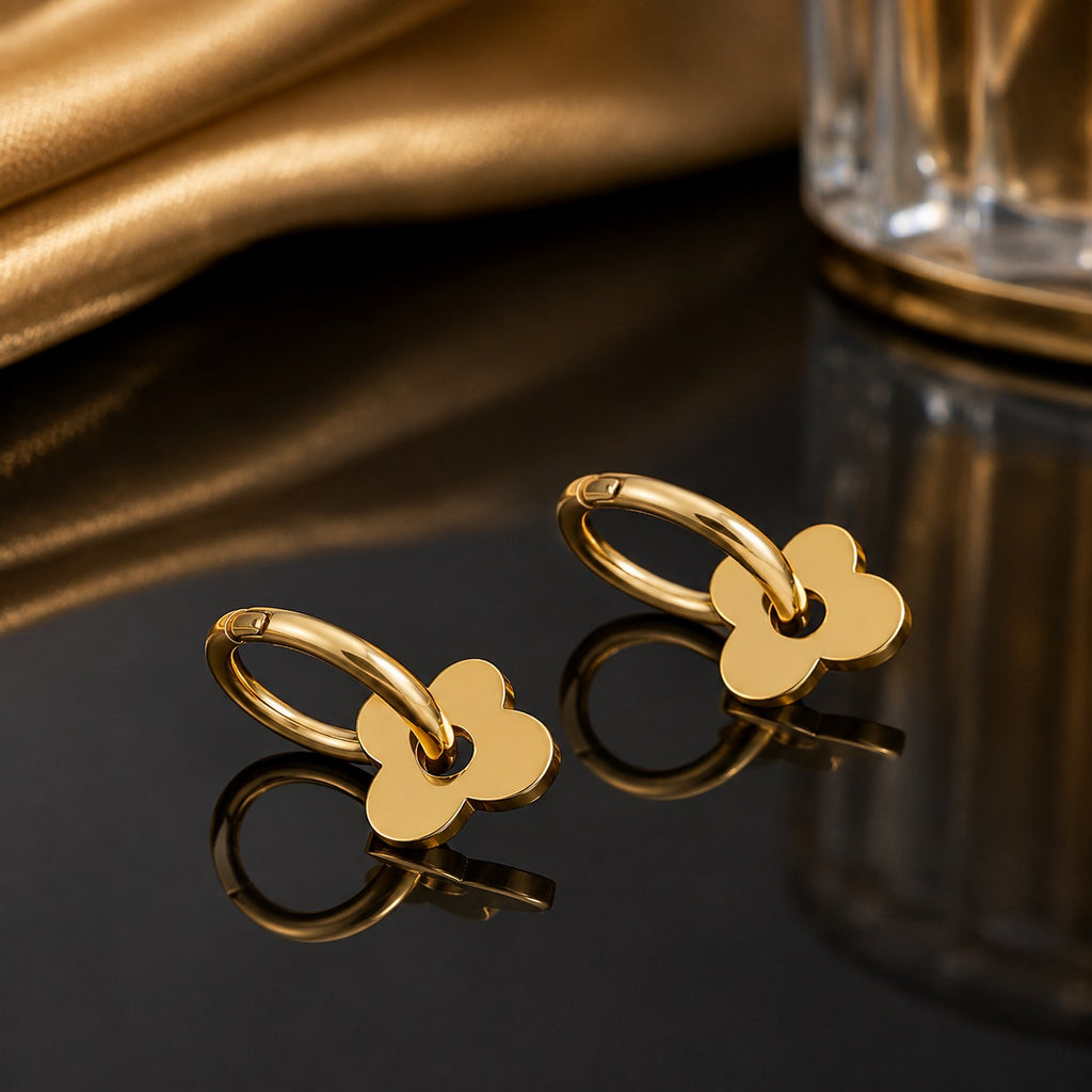 Clover Hoop Earrings