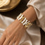 Gold Enamel Bracelet
