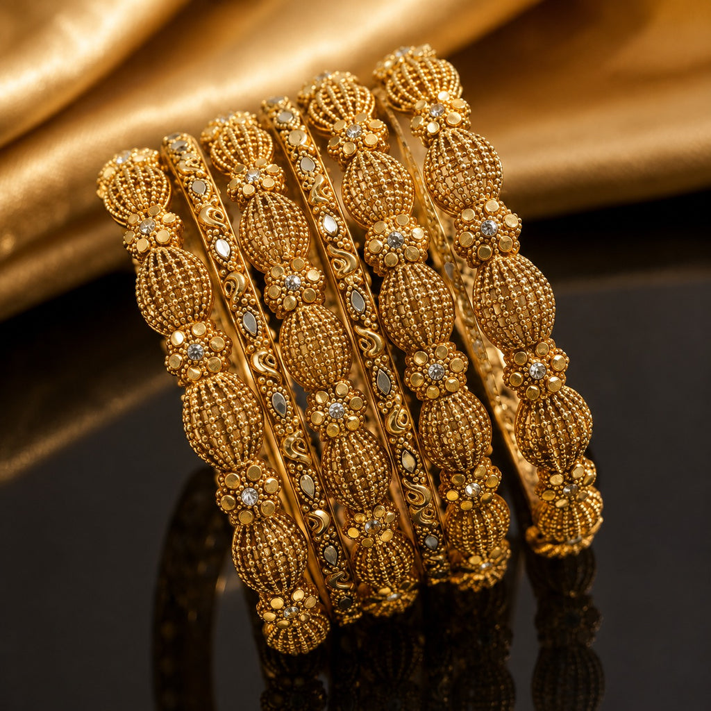 Traditional Gold Bangle Set