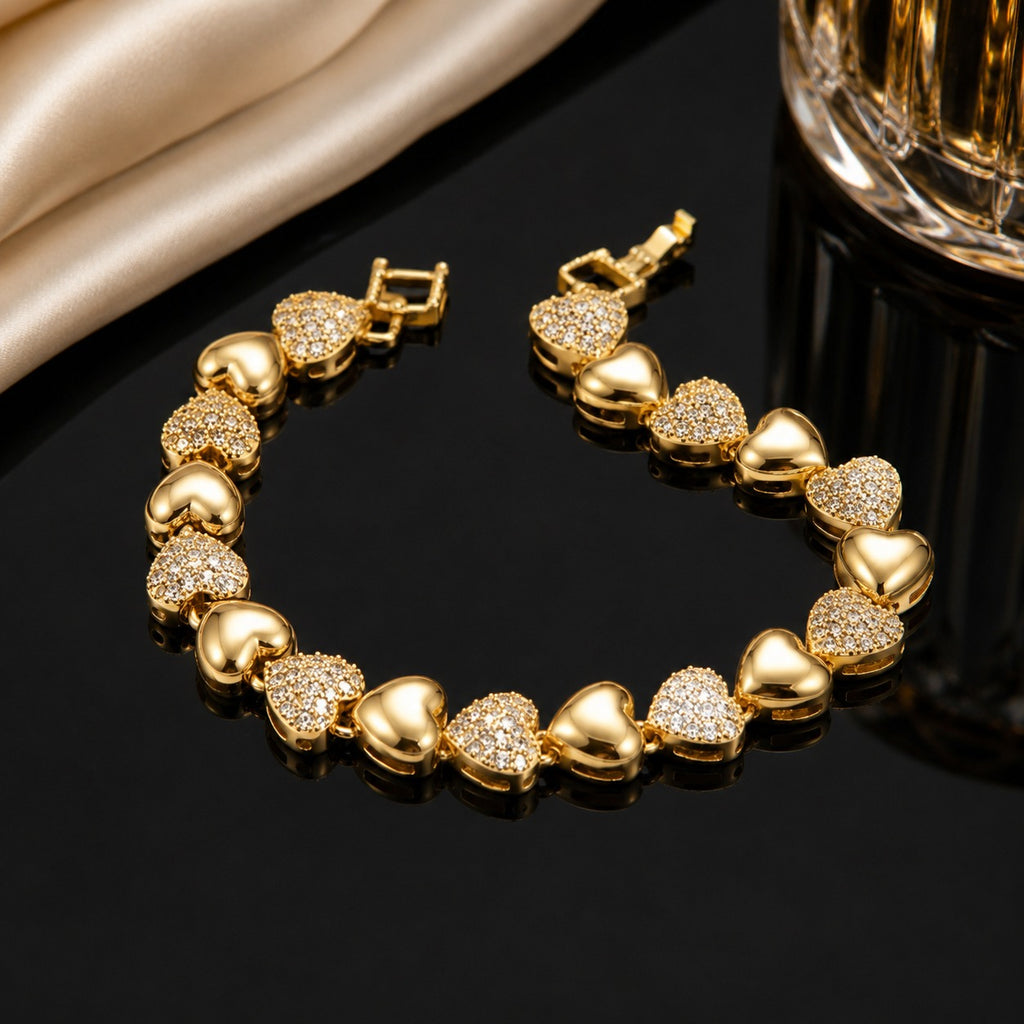 Heart Charm Bracelet