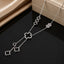Silver Clover Tassel Necklace