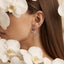 Elegant Floral Loop Earrings