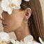 Elegant Floral Loop Earrings