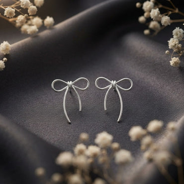 Elegant Bow Drop Earrings