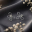 Elegant Floral Bow Stud Earrings