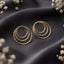 Elegant Triple Circle Hoop Earrings