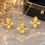 Golden Floral Locket Set