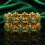 Gold Pearl Star Floral Bangles – Set of 2 | Bridal Jewelry