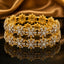 Gold Pearl Star Floral Bangles – Set of 2 | Bridal Jewelry