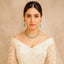 Emerald Sparkle Necklace & Earring Set – Royal Green Glamour