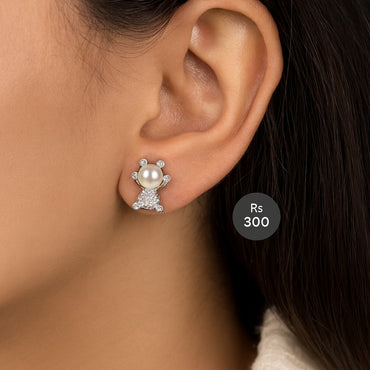 Cute Pearl Doll Studs – Rs. 300