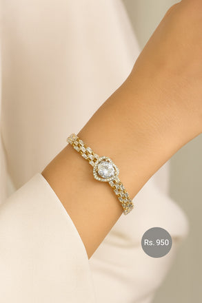 Heart Baguette Tennis Bracelet – Rs. 950