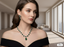 Elegant Emerald Green & Zirconia Necklace Set | Pear Drop Pendant with Matching Earrings