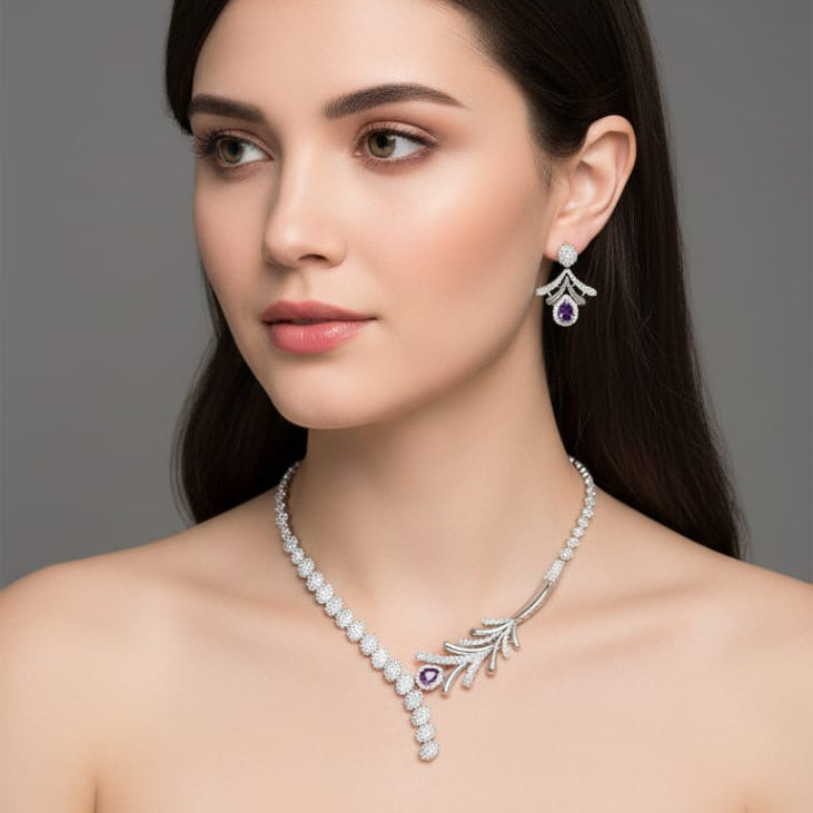 American Diamond Set – Rs. 3850