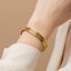 Minimal Gold Finish Stainless Steel Bracelet